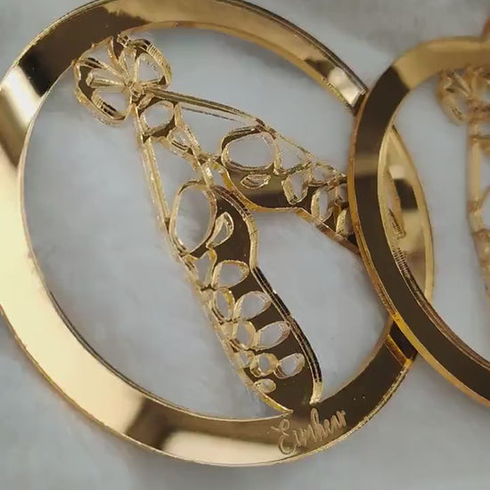 Mirrored Acrylic Irish Dancing Ornament: Laser Cut Gift