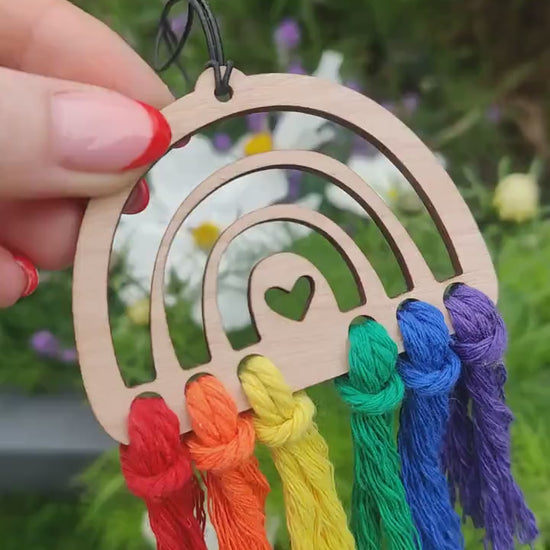 Pride Rainbow car charm