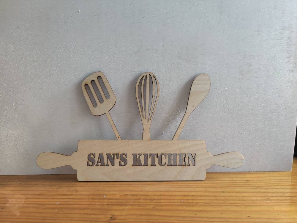 Personalised kitchen sign