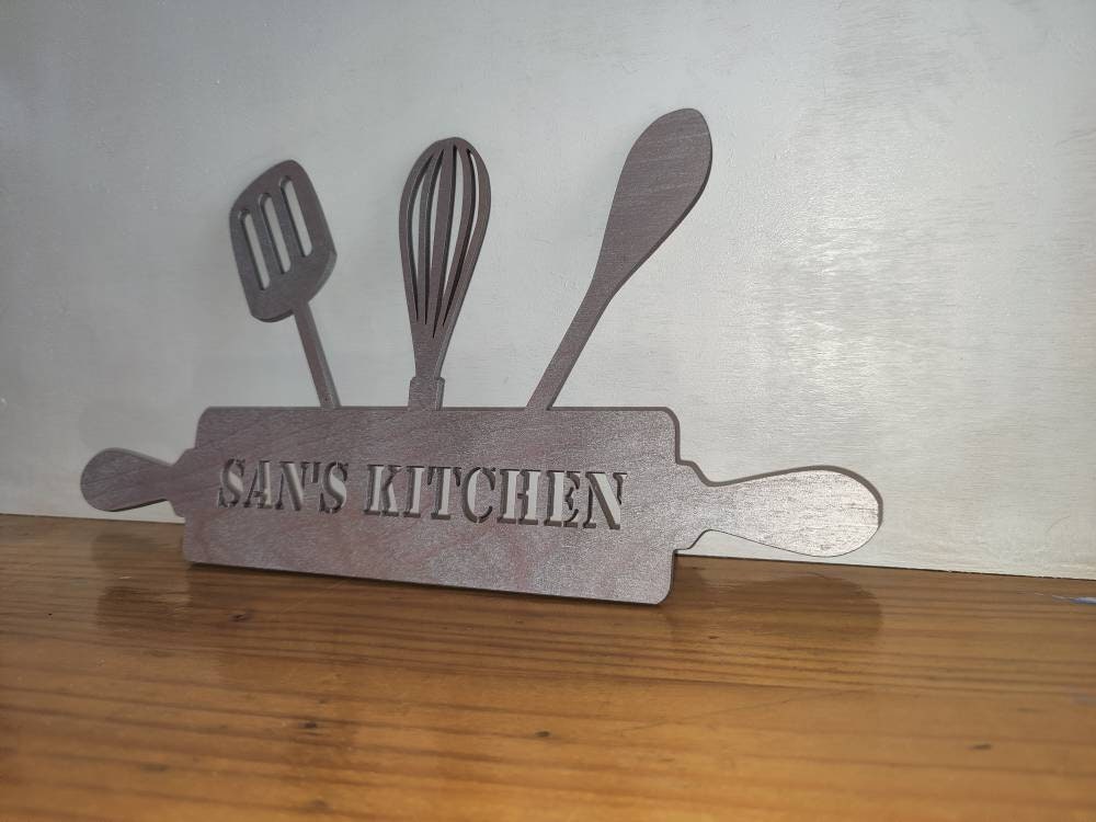 Personalised kitchen sign